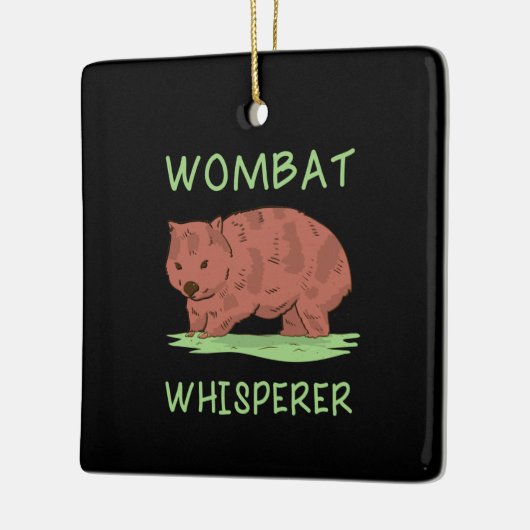 Wombat Whisperer Keramikornament (Links)