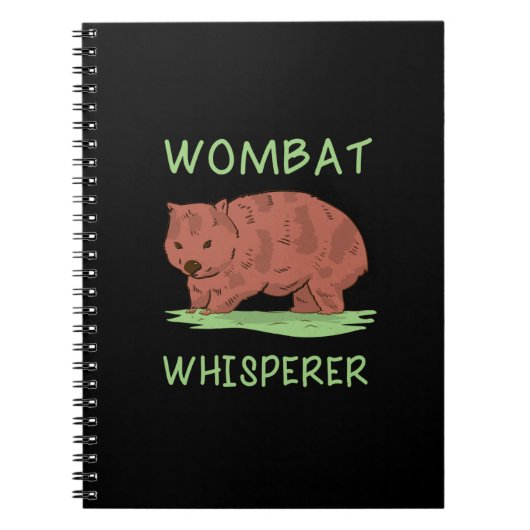 Wombat Whisperer Notizblock (Vorderseite)