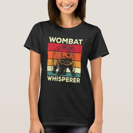 Wombat Whisperer  Wombat Saying Design T-Shirt (Vorderseite)