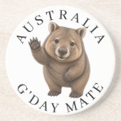 Wombat-Wildlife-Party Getränkeuntersetzer (Vorne)