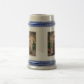 "Wombat Wonderland: Ein gemütlicher Weihnachtsaben Bierglas (Mittel)