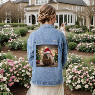 "Wombat Wonderland: Ein gemütlicher Weihnachtsaben Jeansjacke
