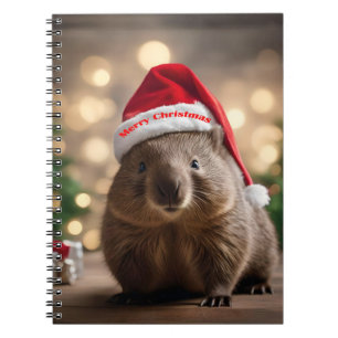 "Wombat Wonderland: Ein gemütlicher Weihnachtsaben Notizblock