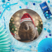 "Wombat Wonderland: Ein gemütlicher Weihnachtsaben Pappteller (Party)