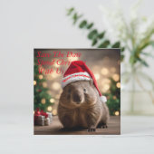 "Wombat Wonderland: Ein gemütlicher Weihnachtsaben Save The Date (Stehend Vorderseite)