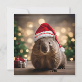 "Wombat Wonderland: Ein gemütlicher Weihnachtsaben Save The Date (Rückseite)