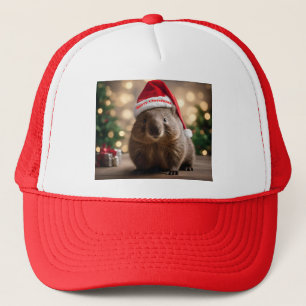 "Wombat Wonderland: Ein gemütlicher Weihnachtsaben Truckerkappe