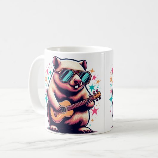 Wombat Wonderland Tasse" Kaffeetasse (Vorderseite Links)