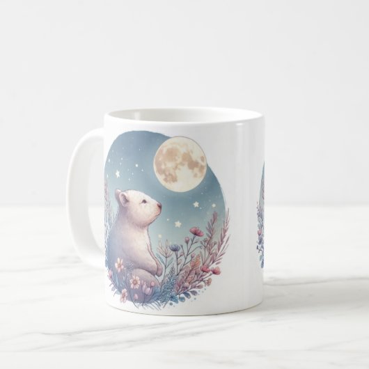 Wombat Wonderland Tasse" Kaffeetasse (Vorderseite Links)