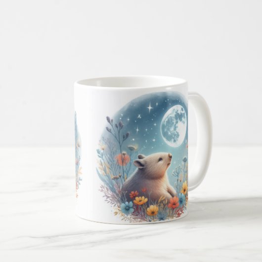 Wombat Wonderland Tasse" Kaffeetasse (VorderseiteRechts)