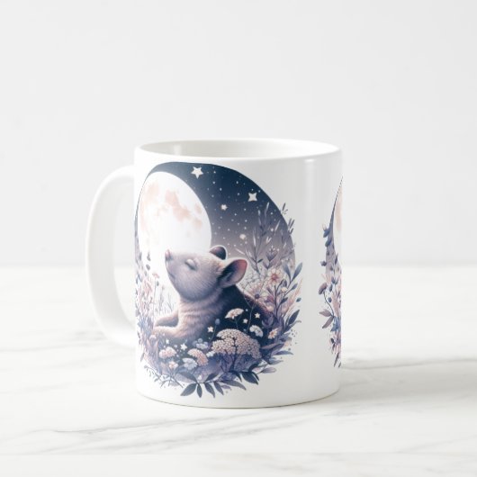 Wombat Wonderland Tasse" Kaffeetasse (Vorderseite Links)