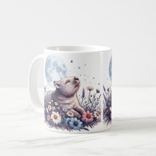 Wombat Wonderland Tasse" Kaffeetasse (Vorderseite Links)