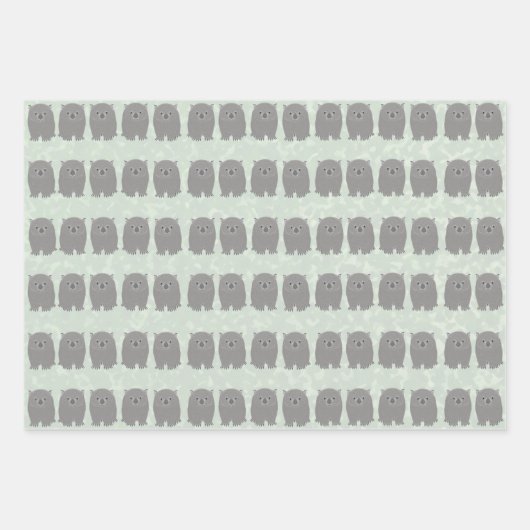 Wombat Wrapping Paper Sheets Geschenkpapier Set (Vorderseite 2)