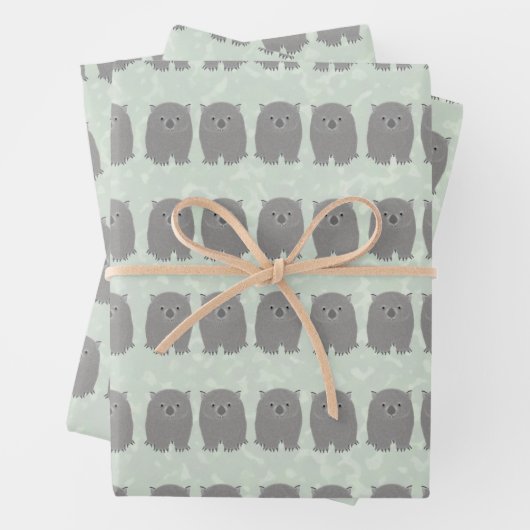 Wombat Wrapping Paper Sheets Geschenkpapier Set (Beispiel)