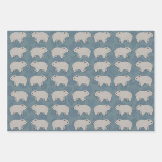 Wombat Wrapping Paper Sheets Geschenkpapier Set (Vorderseite 2)