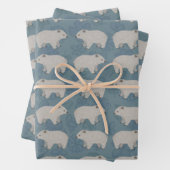 Wombat Wrapping Paper Sheets Geschenkpapier Set (Beispiel)