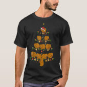 Wombat Xmas Bäume Geschenk Weihnachtsmannmütze Wom T-Shirt (Vorderseite)