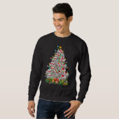 Wombat   Xmas Lights Santa Wombat Christmas Tree Sweatshirt (Vorne ganz)
