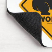Wombat Zeichen Mousepad (Ecke)