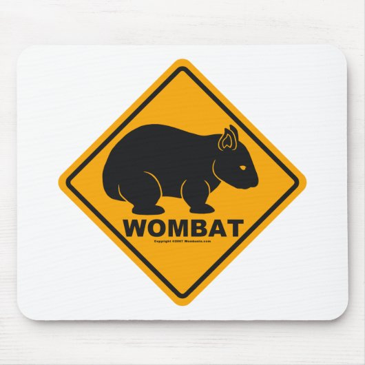 Wombat Zeichen Mousepad (Vorne)