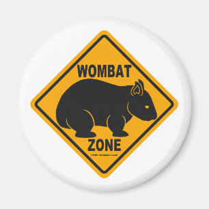 Wombat Zonen-Zeichen Magnet