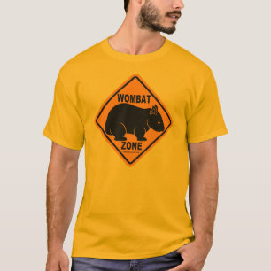 Wombat Zonen-Zeichen T-Shirt
