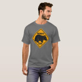 Wombat Zonen-Zeichen T-Shirt (Vorne ganz)
