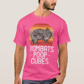 Wombats Kackte Kubas Lieben Wombat T-Shirt (Vorderseite)