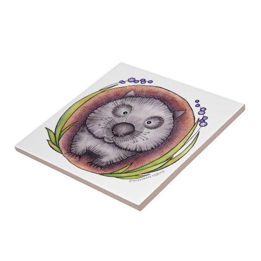 "Wombie" die wombat Fliese oder das Trivet (Seite)
