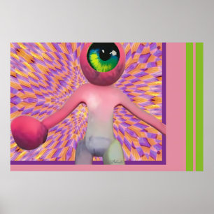 Wombo sieht den Surrealismus des leichten Pops Poster