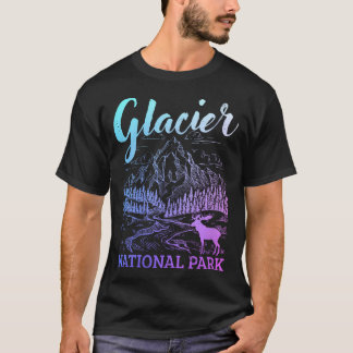 Women39S Glacier-Nationalpark Montana Vintage T-Shirt