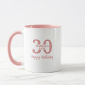 Women 30th Birthday Name Personal Mug Tasse (Links)