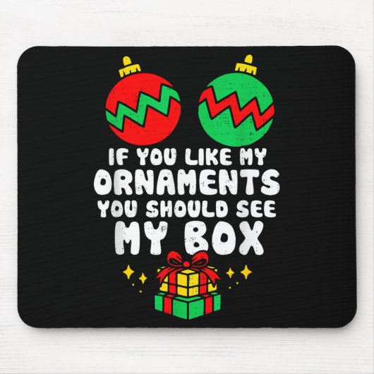 Women Adult Naughty Funny Christmas If You Like My Mousepad (Vorne)