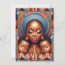 Women and child Isaiah 49:15: Dankeskarte