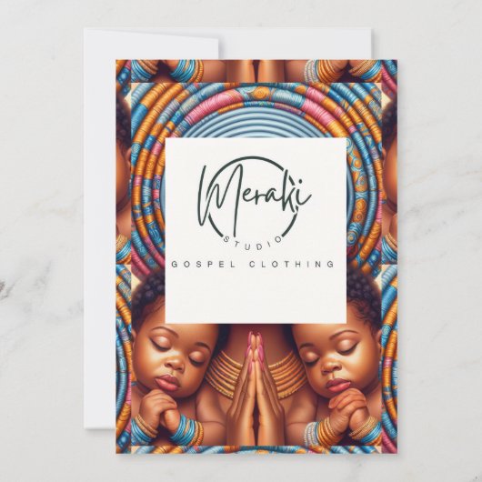 Women and child Isaiah 49:15: Dankeskarte (Rückseite)