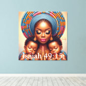 Women and child Isaiah 49:15: Leinwanddruck (Insitu (Holzboden))