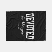 Women Christian Shirts Devoted To Prayer Bible Wor Fleecedecke (Vorderseite (Horizontal))