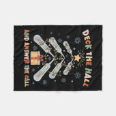 Women Christmas Icu Nurse Call Light Telemetry Hea Fleecedecke (Vorderseite (Horizontal))