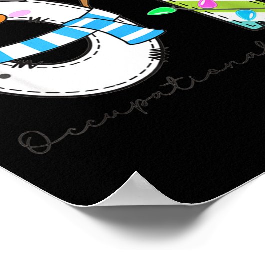 Women Christmas Occupational Therapy Ot Ota Snowma Poster (Ecke)