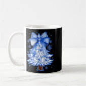 Women Christmas Tree Chinoiserie Blue Floral Coque Kaffeetasse (Links)