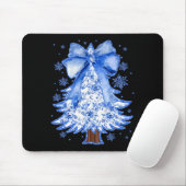 Women Christmas Tree Chinoiserie Blue Floral Coque Mousepad (Mit Mouse)