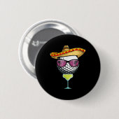Women Cinco de Mayo Golf Ball mit Sombrero Margar Button (Vorne & Hinten)