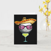 Women Cinco de Mayo Golf Ball mit Sombrero Margar Karte (Gelbe Blume)