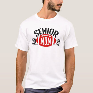 Women Class Of 2023 Senior Football Graduation Mom T-Shirt
