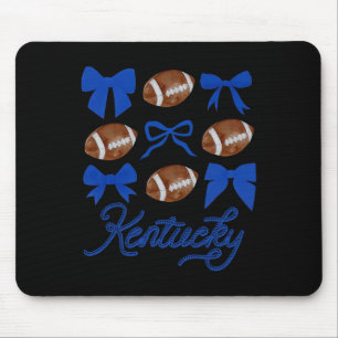 Women Coquette Bow Football Kentucky Mousepad