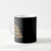 Women Coquette Bow Leopard Christmas Tree Xmas Hol Kaffeetasse (Vorderseite Links)