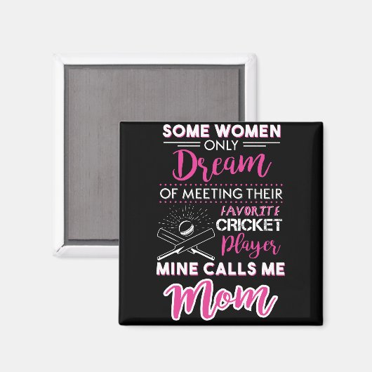 Women Cricket Funny Magnet (Vorderseite/Rückseite)