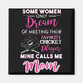 Women Cricket Funny Magnet (Vorne)