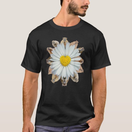 Women Daisy Flower Sunflower Capybara Girls Cute C T-Shirt (Vorderseite)