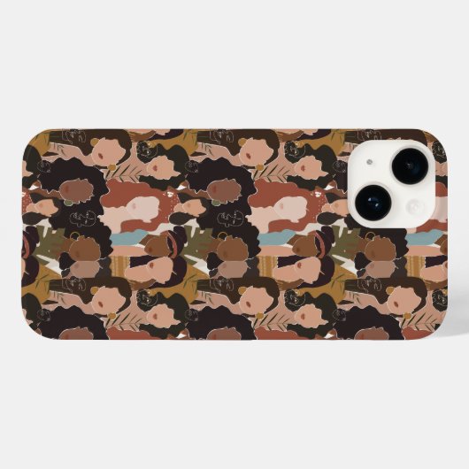 Women Diversity Grid iPhone Case (Rückseite (Horizontal))